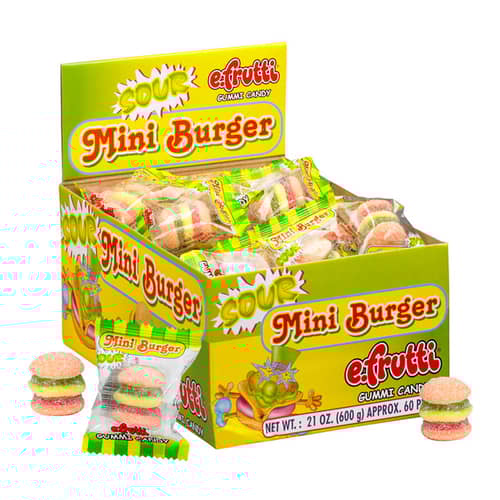 China - eFrutti Gummi Sour Burger (wrapped) 60 units
