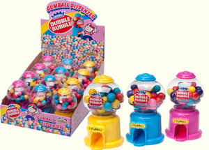 (S1-05) Kidsmania Dubble Bubble Mini Gumball Machine (x12)