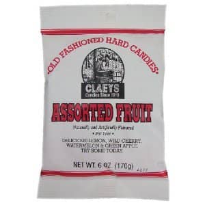 Claey Candy Assorted Fruit  - 6oz(170g) x 24 units