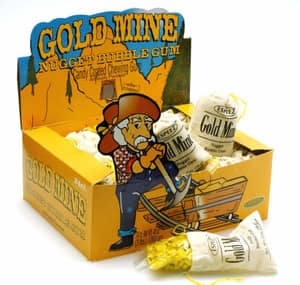 MEXICO - Espeez Gold Mine Nugget Bubble Gum 24 units