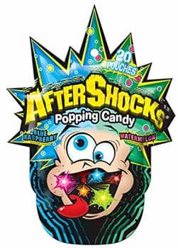 AFTERSHOCK POPPING CANDY - BLUE RASPBERRY WATERMLEON 1.06OZ (30G) X 16 UNITS