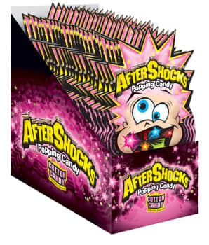 (S1-12) AFTERSHOCK POPPING CANDY - COTTON CANDY 0.33OZ (9G) X 24 UNITS