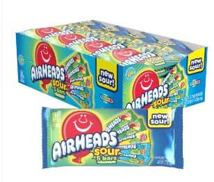 US - Airheads 5 Bar SOUR Assorted Pack - 2.75oz X 18 Units