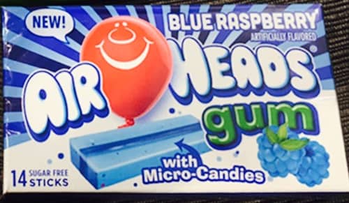 TURKEY - Airheads Gum - Blue Raspberry x 12 units