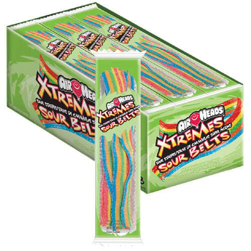 (S1-03) Airheads Xtremes Sour Belts Original 18 units