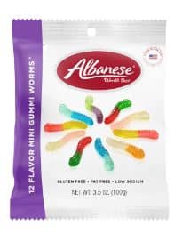 US - Albanese 12 Flavor Mini Worm Peg Bag - 3.5oz(100g) x 12 Units