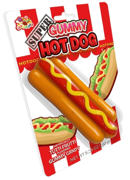 China - ALBERTS SUPER GUMMY - HOT DOG 5.29OZ (150G) X 12 UNITS