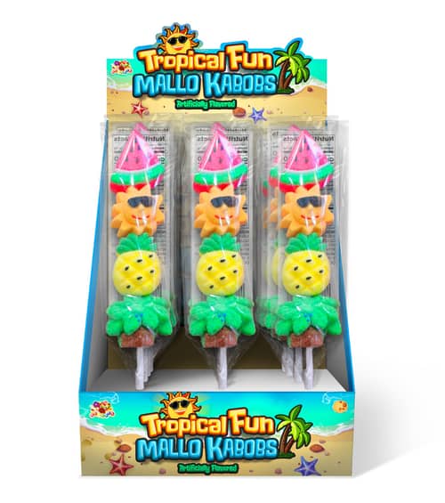 Alberts Tropical Fun Mallo Kabob 1.6oz (45g) x 24 units (2X12)