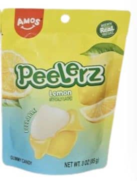 China - Amos Peelerz Gummy Lemon - 3oz(85g) x 24 Units