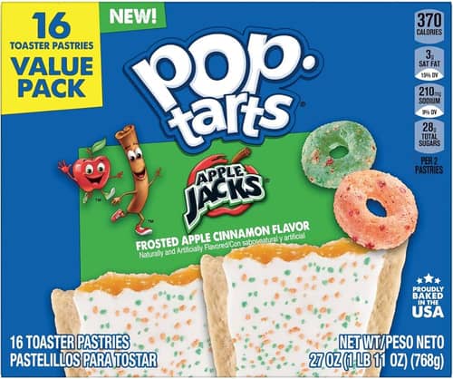 Cool - Pop Tarts - Apple Jack Frosted Apple Cinnamon (16 Toasters) 27oz (768g) x 1 Box (Boxes with minor damage due to shipping)