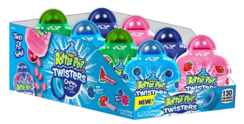 (S1-08) Tunisia - Bazooka Baby Bottle Pop - TWISTER 2.7oz (77g) x 8 units
