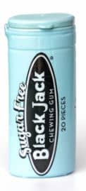 (S7-10) Sugar Free - Nostalgia Black Jack Gum Tube (20 Pieces) x 12 Units