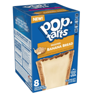 Cool - Pop Tarts - Banana Bread (8 Toasters) 13.50oz (384g) x 1 Box (Boxes with minor damage due to shipping)