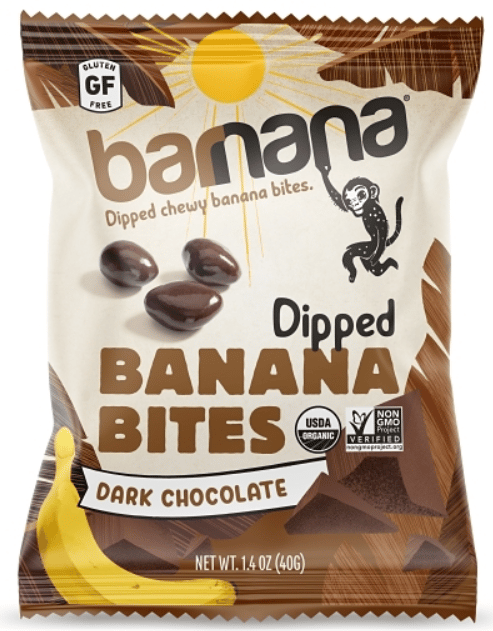 Barnana Banana Bites - Dark Chocolate 1.4oz (40g) x 12 units