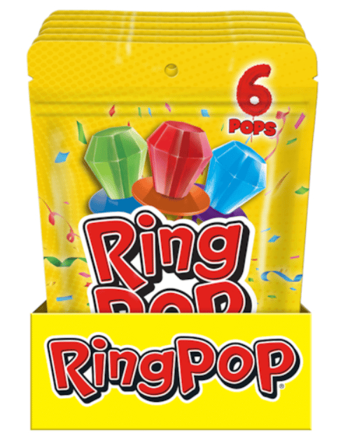 Bazooka - Ring Pop 6-pops 0.5oz (14g) x 6 Bags