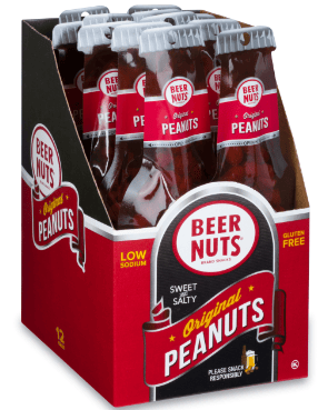 (S7-08) Beer Nuts - Original Peanuts Bottles Bag 1.75oz (50g) x 12 units