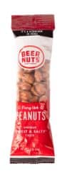 (S7-08) BEER NUTS Fiery Hot Peanut Snack Tube 1.5oz (43g) x 12 Units