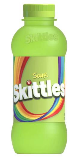US - BEVERAGE - Skittles - Sour 14 OZ (414ML) x 12 UNITS (Buyer is responsible if drinks may leak during shipping and weather)