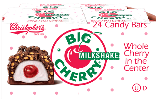 US - Adams & Brooks BIG CHERRY - MILKSHAKE 1.75OZ(50G) X 24 UNITS