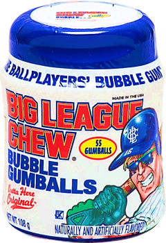 Big League Chew 55ct Minis To Go Cup  - 3.7oz (105g) x 6 Jars