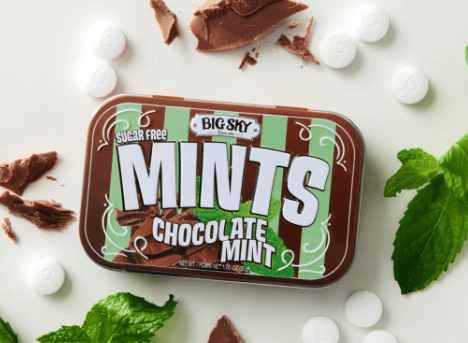 Canada - Big Sky - Sugar Free Mints - Chocolate Mint Flavour 50g x 6 units