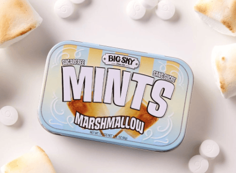 Canada - Big Sky  - Sugar Free Mints - Marshmallow Flavour 50g x 6 units