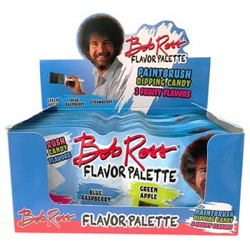 (S1-12) Bob Ross Flavor Palette Diping Candy .85oz x 18 units