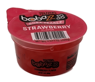 Bobazz To Go - Popping Boba - Strawberry 3.52 oz (100g) x 32 units