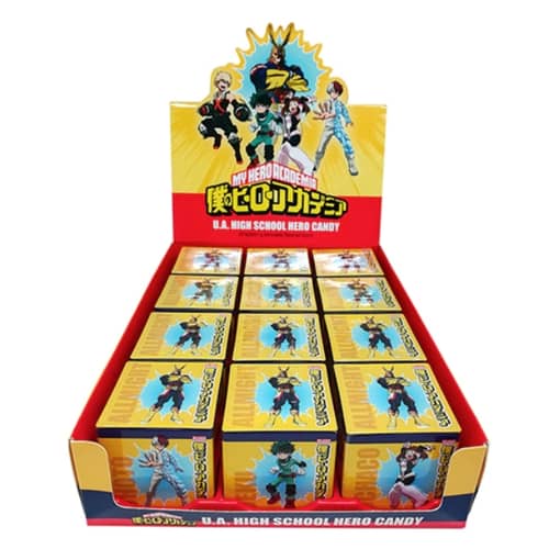 China -  BOSTON AMERICA - MY HERO ACADEMIA SOUR CANDIES TIN X 12 UNITS