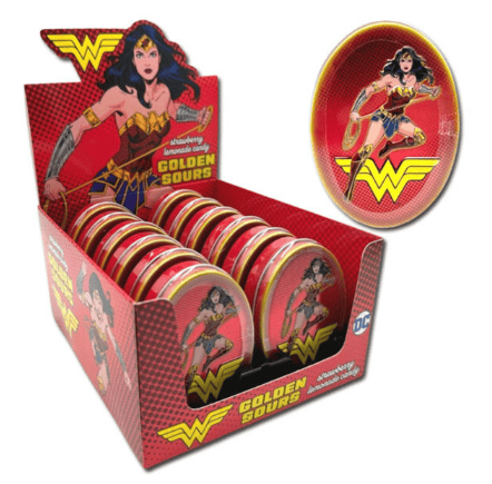 CHINA - BOSTON AMERICA - Wonder Woman - Golden Sours Candies x 12 units