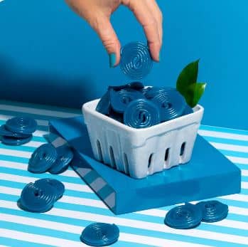 Italy - Bulk - Broadway Blue Raspberry Wheels - 4.4 lbs (2kg) X 1 Bag