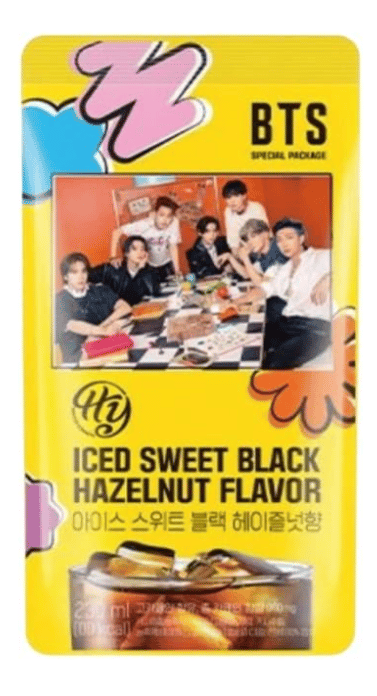 KOREA - BTS Iced Coffee -Sweet Black Hazelnut 230ml x 10 Units (Best Before 28 May,2026)