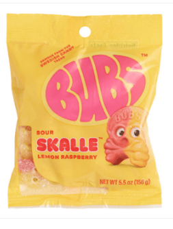 BUBS Peg Bag - SKALLE SOUR Lemon Raspberry 5.5oz(156g) x 8 Units