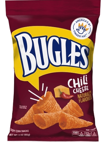 Chips - Bugles - Chili Cheese 3oz (85g) x 6 units (chips bags may be deflated during shipping)