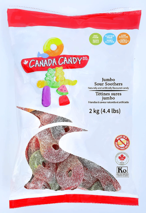 Bulk - CCC Sour Soothers - Jumbo 2.5KG x 1 Bag