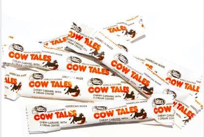 US -  Bulk - Mini Cow Tales Vanilla Caramel Candy- 4lb (1.84kg) X 1Bag