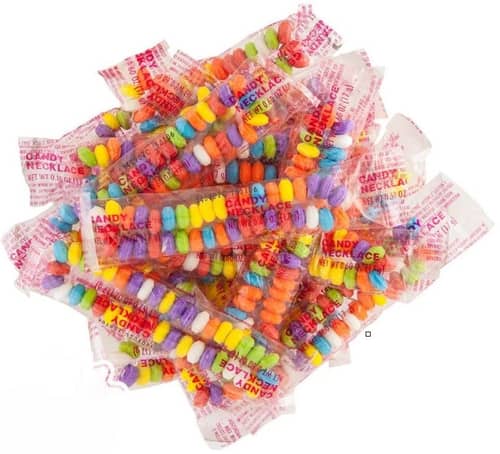 Bulk - KoKo Wrapped Candy Necklaces (100 Pieces) -0.59oz(17g) x 1 Bag