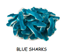 Bulk - Huer - Small Blue Sharks x1kg