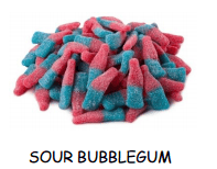 Bulk - Huer - Small Sour Bubblegum Bottles x1kg