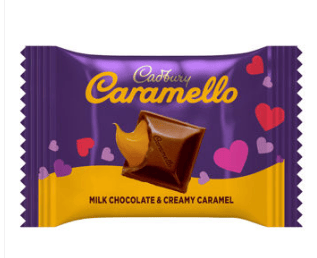 Valentine - CADBURY CARAMELLO Milk Chocolate And Creamy Caramel Chocolate Laydown Bag - 7.5 oz (212g) x 1 Bag
