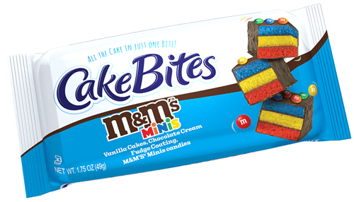 CAKEBITES - M&M 1.75oz (49g) X 12 UNITS (Best Before January 06, 2025)