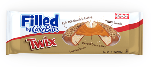 US - CAKEBITES FILLED COOKIES - Twix Filled Cookies 2.12oz (60g) X 8 UNITS