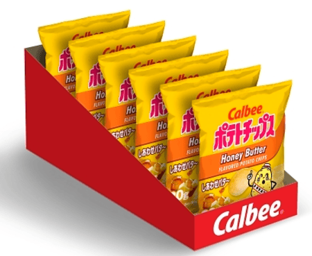 US - Chips - Calbee - Honey Butter 2.8 oz (80g) x 6 units (chips bags may be deflated during shipping)