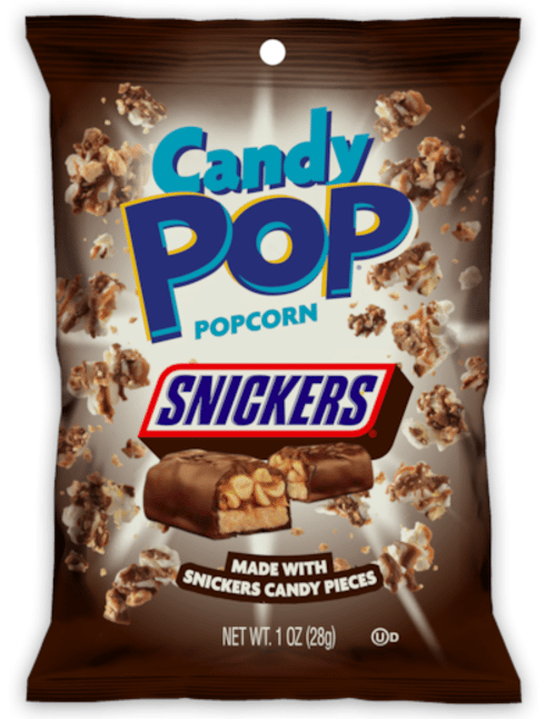 Candy Pop Popcorn - SNICKERS 1oz (28g) x 8 units