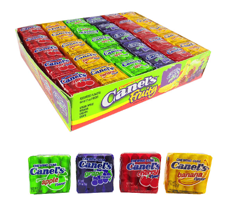 (S1-10) Mexican - Canels Gum 4 Pastillas - Fruit 0.17oz x 60 units