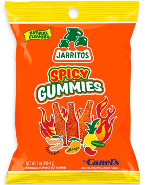 CANELS JARRITOS GUMMIES - SPICY PEG BAG 7oz (198.4g) x 12 Units
