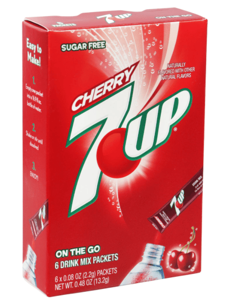 Us - Drink Mix - CASE - On the Go Drink Mix - 7-Up Cherry (6 pockets) x 12 Boxes