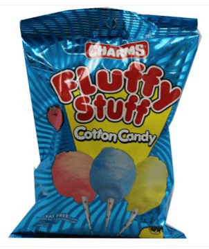 Charms Fluffy Stuff Cotton Candy - 2.5 oz (71g) x 12 Units