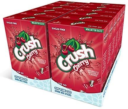 US - Drink Mix - CASE - On the Go Drink Mix - CHERRY CRUSH (6 pockets) x 12 Boxes