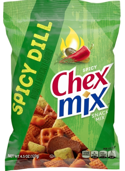 US - CHIPS - Chex Mix - Spicy Dill 4.5oz (127g) x 8 units (chips bags may deflated during shipping)